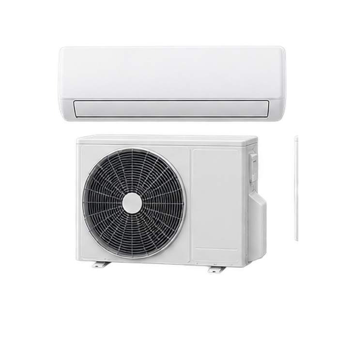 Equipo monosplit de aire acondicionado instalado en pared
