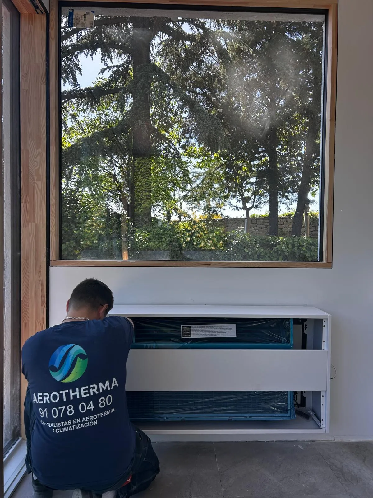 Instalación de un radiador de baja temperatura